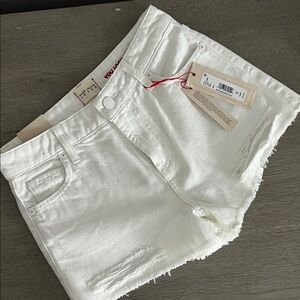 Alice + Olivia White Jean Shorts